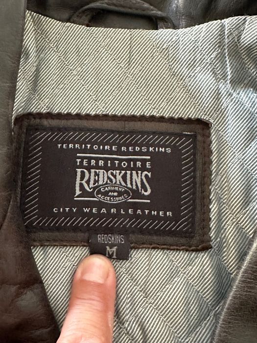 Casaco Peacoat Redskins - Pele de Vaca Premium - Tamanho M