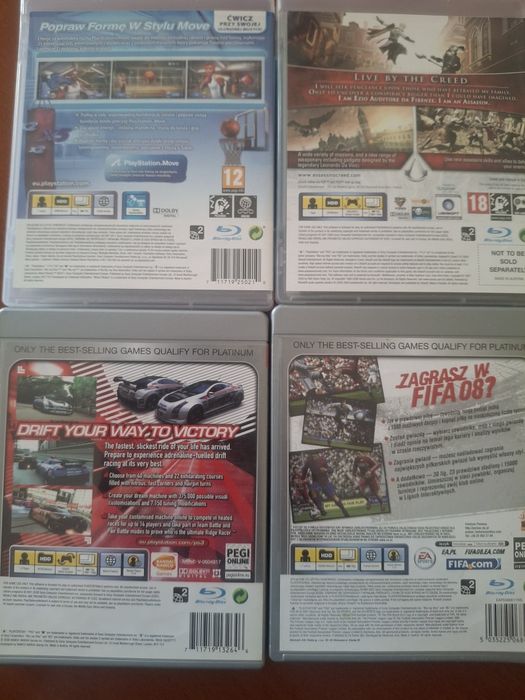 Zestaw 6 gier na Playstation 3