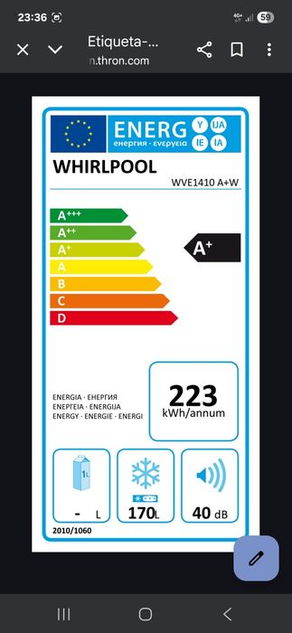 Arca vertical com gavetas Wirlpool