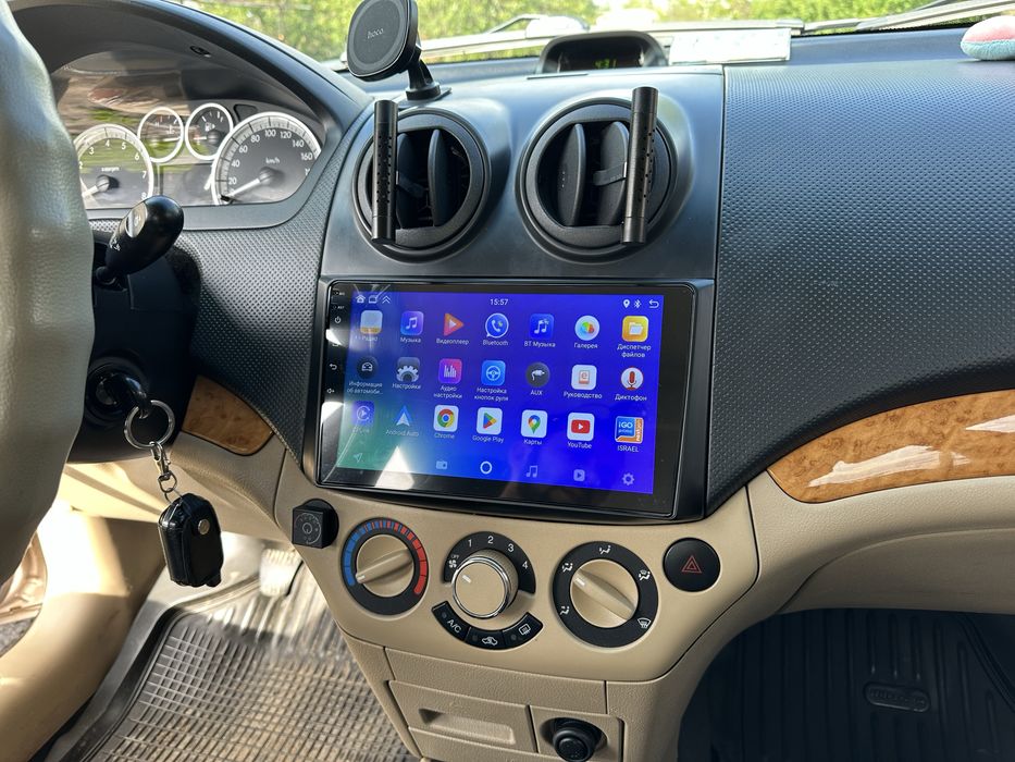 Магнитола андроїд для Chevrolet Aveo T250, ЗАЗ Віда, 9 дюймів, CarPlay