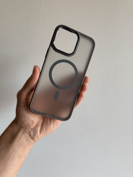 Etui Matowe MagSafe titan + szkło hartowane do IPHONE 16 PRO MAX