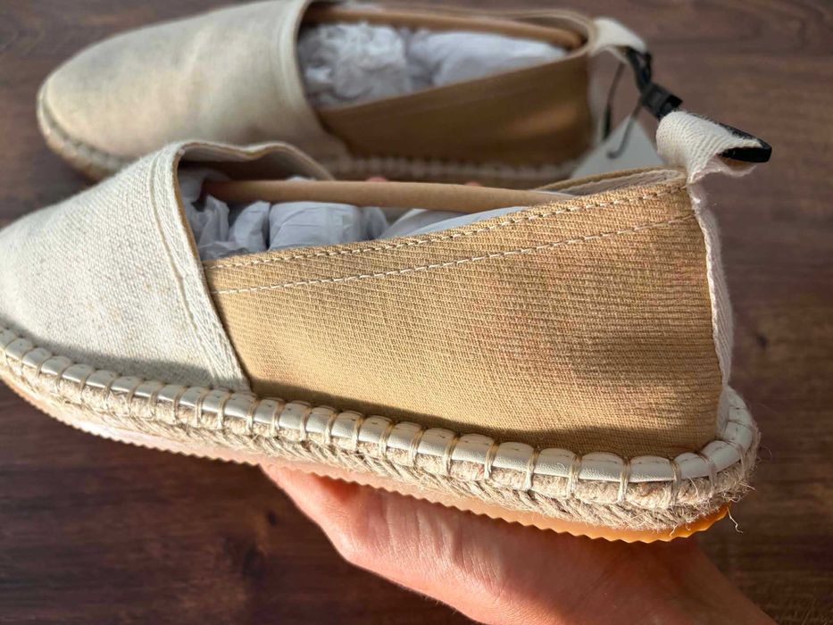 Alpergats combinada zara man sapatos verao alpercatas 40 castanhas