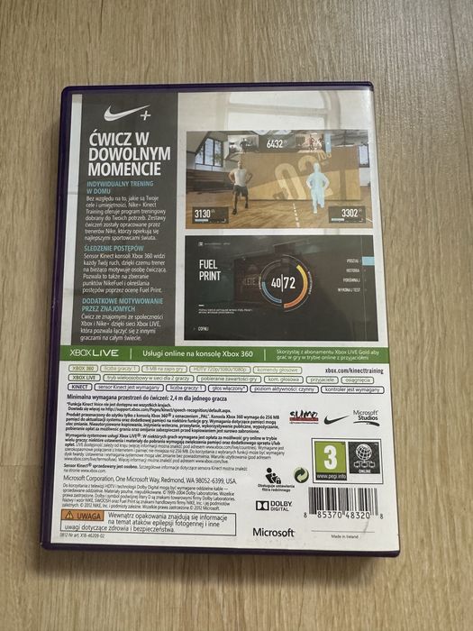Gra na Xbox 360 kinect training