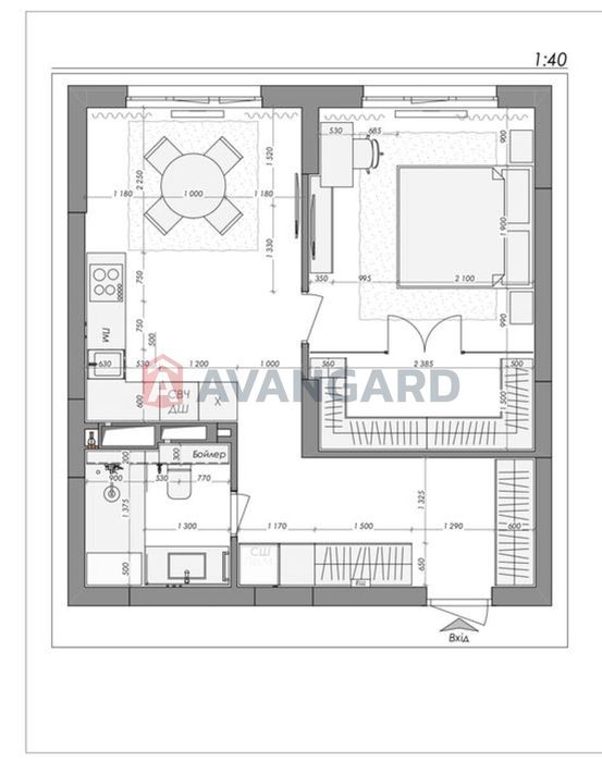 1-кімнатна квартира за адресою (площа 49 м²) - Atlanta.ua - фото 21