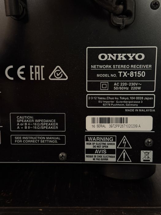 Amplituner Onkyo TX-8150 Wi - Fi