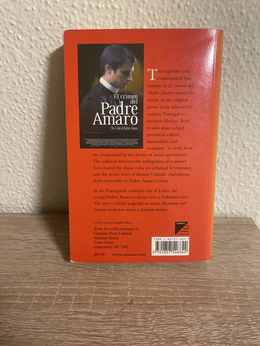 Livro "The Crime of Father Amaro" (O Crime do Padre Amaro) – Eça de Queirós (Ediçã