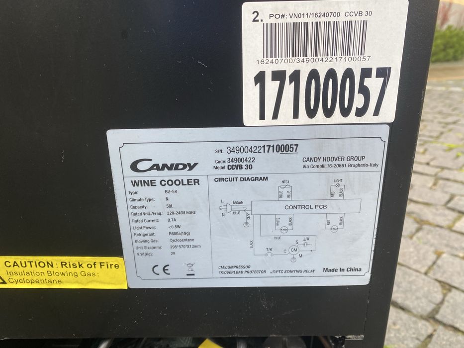 Винний Холодильник Candy