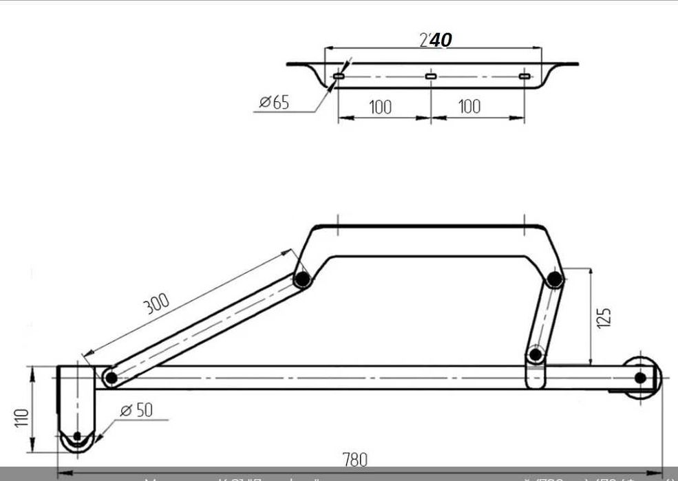 Механизм трансформации для мебели дельфин 2шт