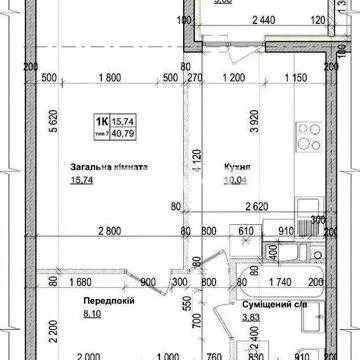 1к.кв ЖК На Озерній метро Теремки