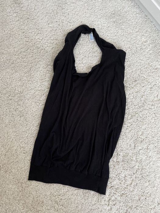 Bluzka top tunika Robert Kupisz czarna odkryte plecy wiazana