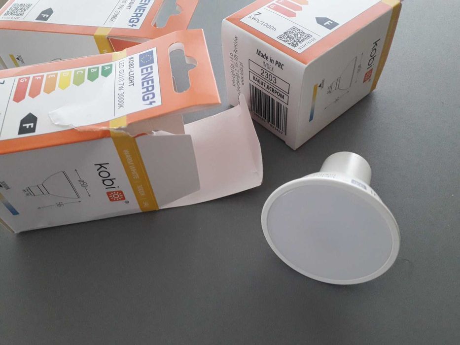 żarówki LED GU 10 7W nowe, komplet 3 szt.