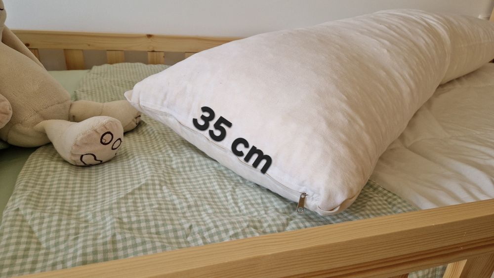 Almofada longa (chouriço) para gravidez e bebé