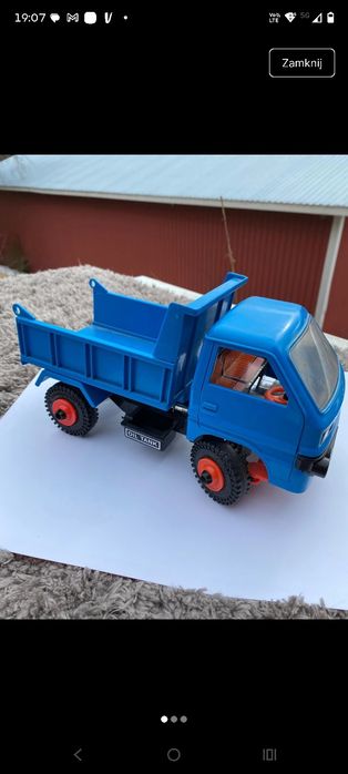 Stara zabawka mechaniczna wywrotka Daiya 1979