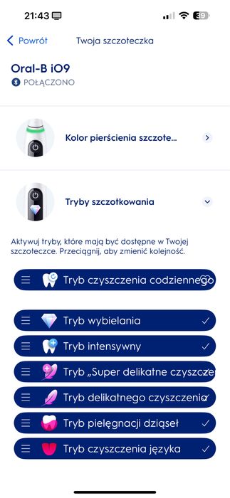 Szczoteczka elektryczna Braun Oral-B iO 9 z ładowarką magnetyczną