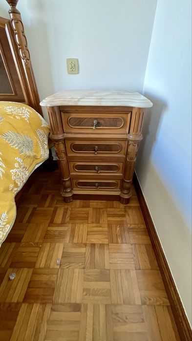 Mobilia de quarto  cama 190x130 cm colchão incluído