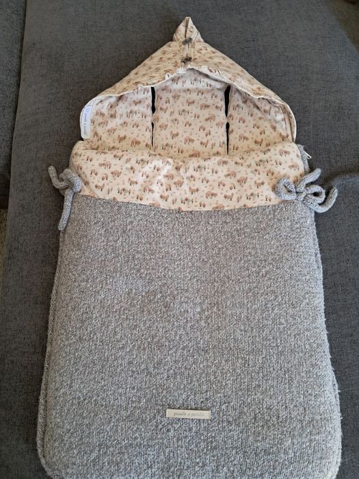 Saco de inverno para carrinho de bebé Pasito a Pasito – Cinzento