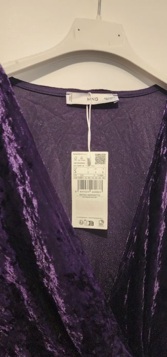 Vestido roxo da Mango