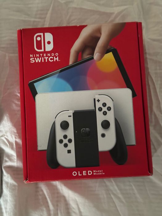 Nintendo Switch OLED Branca + Zelda: Tears of the Kingdom — Como Nova