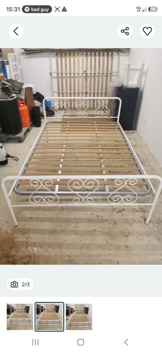 Cama ferro branca