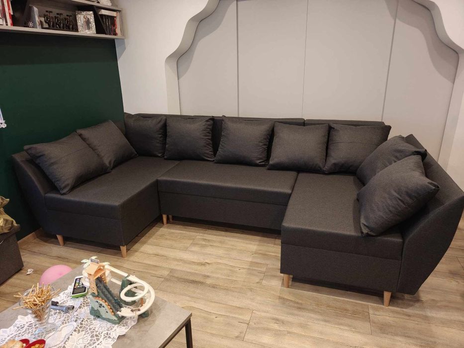 Narożnik z funkcją spania duży