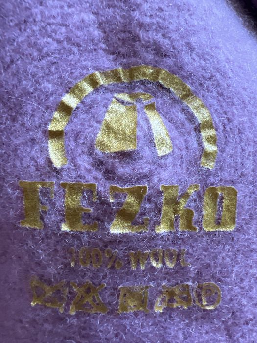 beret z filcu  liliowy