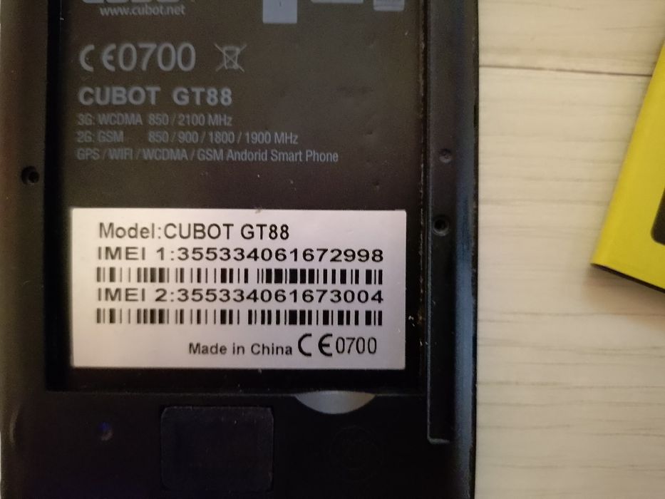 Телефон смартфон cubot gt88