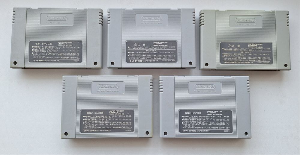 Картриджи для Super Famicom