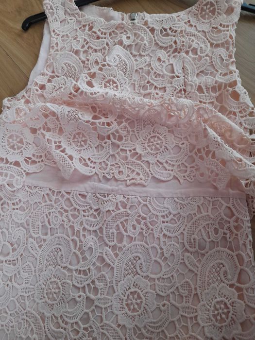 Elegancka sukienka koronkowa komunia, wesele, chrzciny