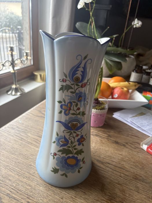 Wazon PRL wzor folkowy