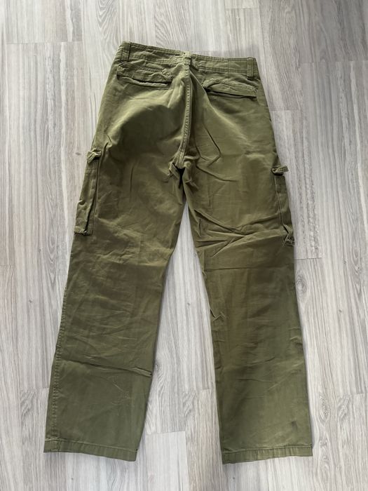 zielone oliwkowe khaki spodnie cargo