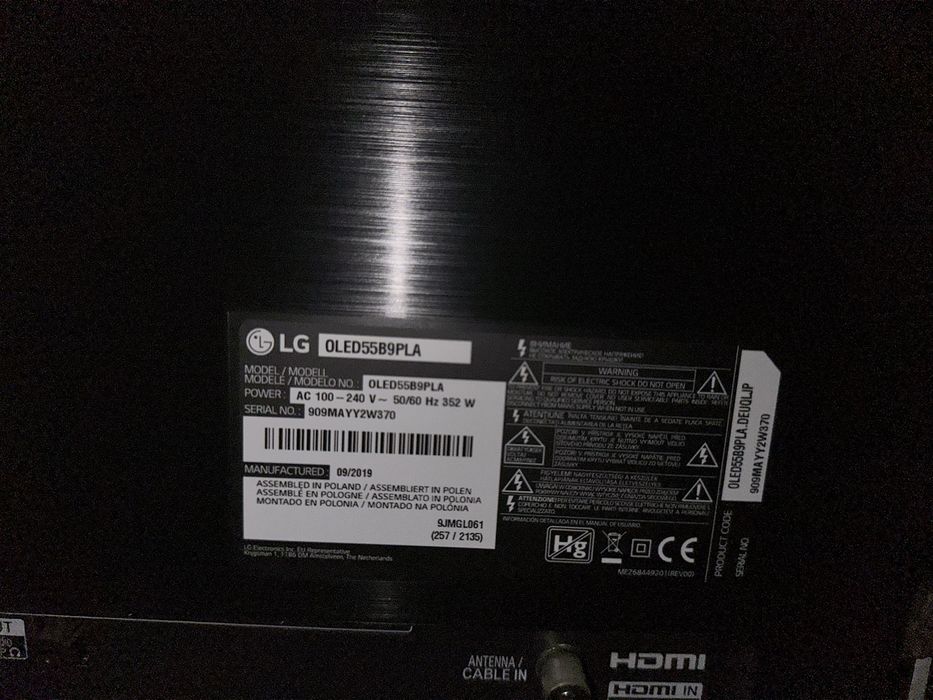 Telewizor 55 cali OLED LG 55B9PLA stan idealny