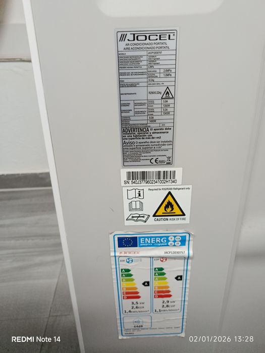 Vendo Ar Condicionado Jocel 12000 btu