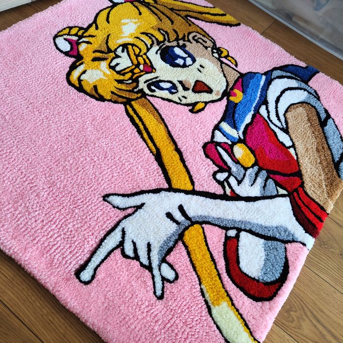 Ręcznie robiony dywan kawaii sailor moon  anime