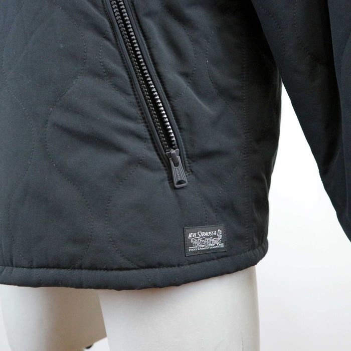 Levis Hyde Quilted męska pikowana bombera czarna kurtka rozmiar M