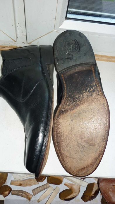 Skórzane męskie sztyblety  r; 42
