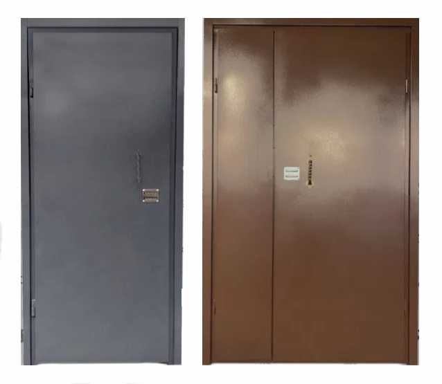 Вхідні двері полуторні в під'їзд металеві з кодовим замком