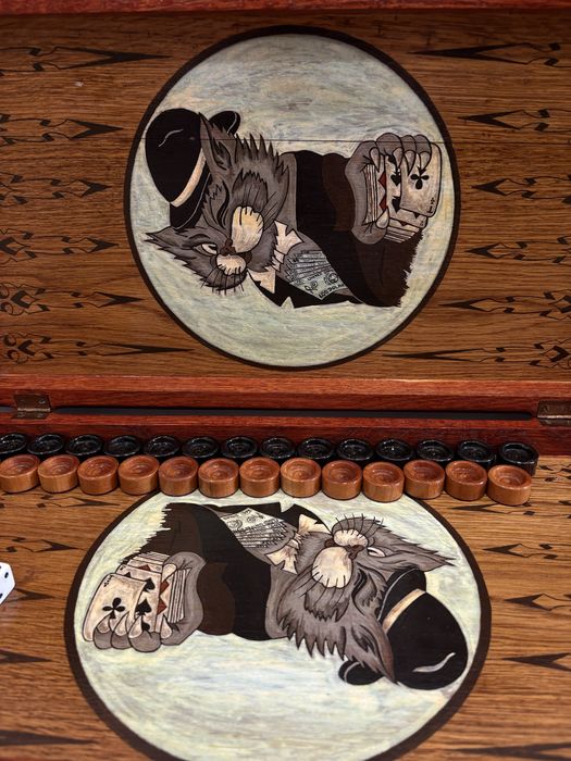 Нарди з натурального дерева, ручна робота