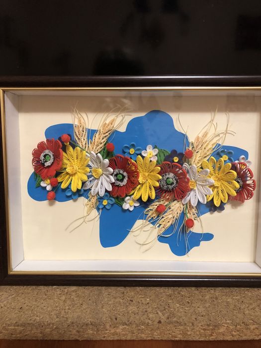 Картины из квиллинга Герб Украины