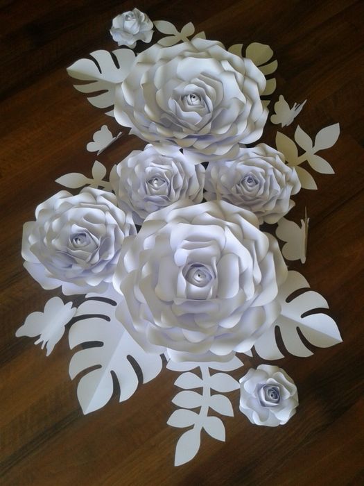 Kwiaty Chanel z papieru