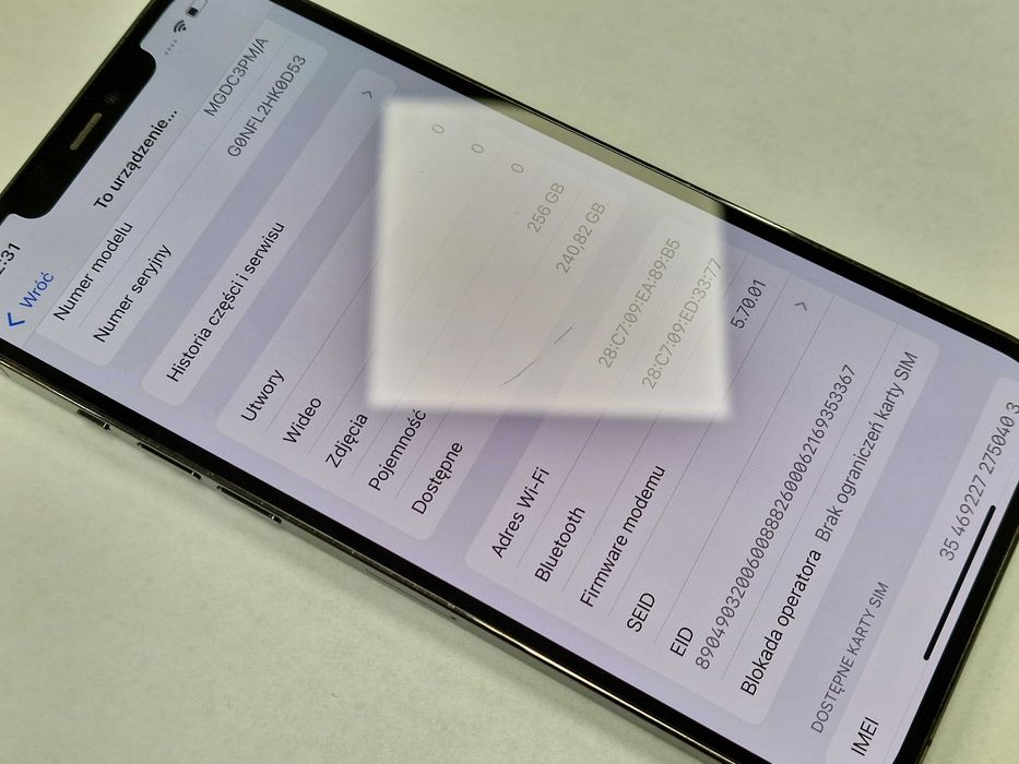 iPhone 12 Pro Max 256GB/ Graphite/ bateria 79%/ Grade A-/ +Ładowarka