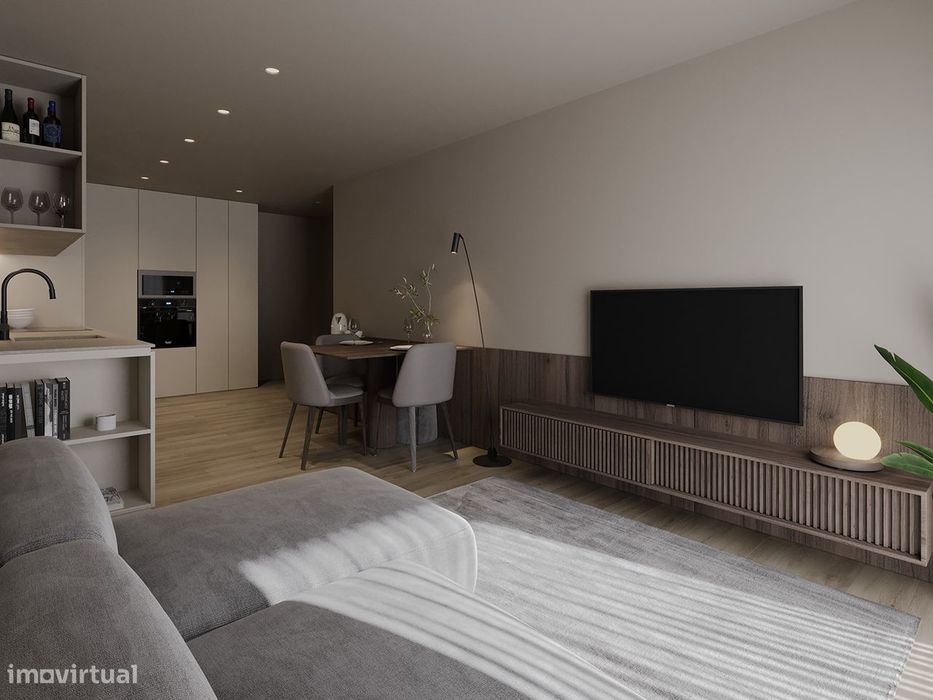 Apartamento T1 com Varanda em Edíficio Emblemático