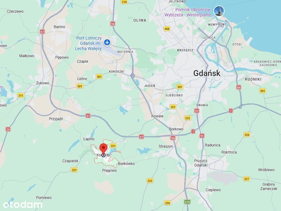 Działki budowlane tuż k. Gdańska w spokojnej okolicy, szybki dojazd