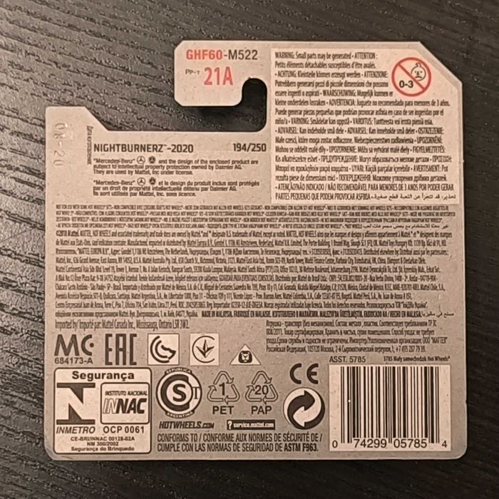 '19 Mercedes-Benz A-Class Hot Wheels 2020 r. 194/250 GHF60-M522 nr1616