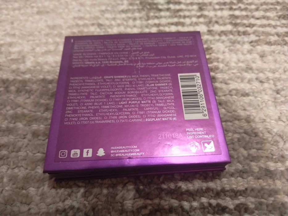 Paleta cieni HudaBeauty Amethyst Obsessions-Nowa oryginalna