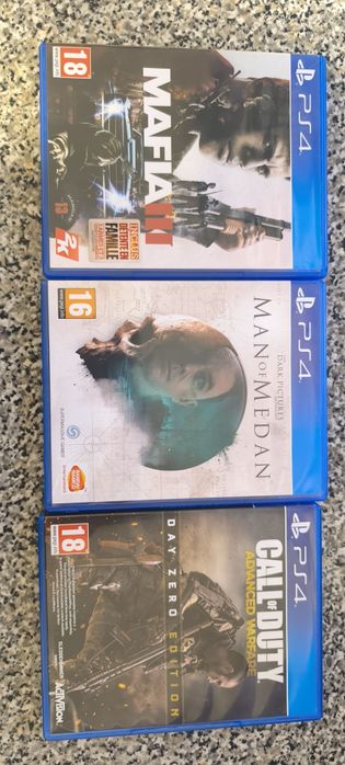 The dark pictures man of medan/Call of duty advanced warfare/Máfia 3 PlayStation 4