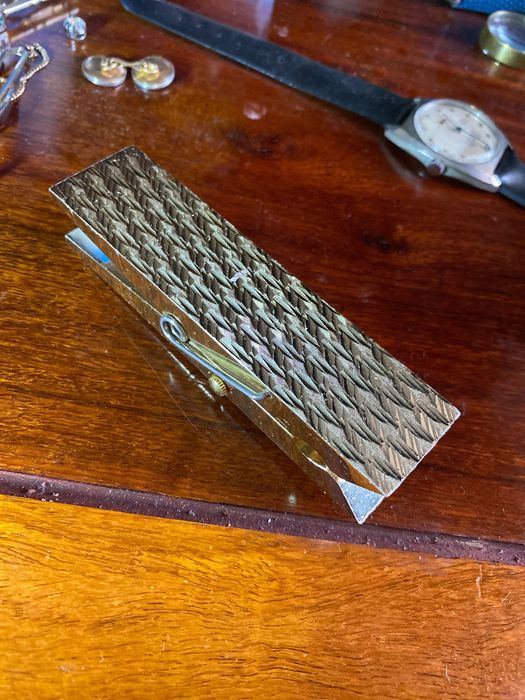 Relógio Mola  Suíço Rivo Corda 10 cm Art Déco Anos 50