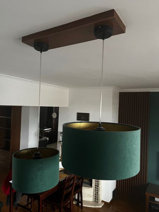 Lampa wisząca kolor zielony