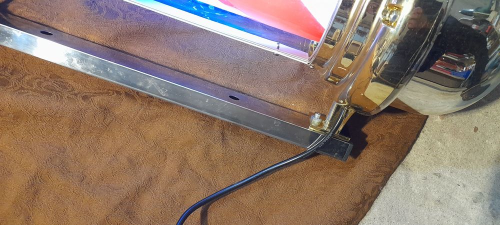 Barber Pole - Lampa barberska do zakładu dekoracyjna.