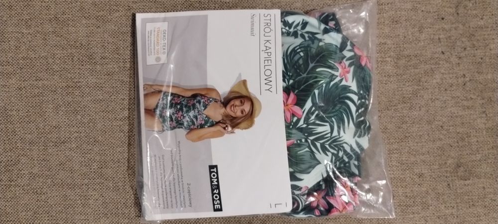 NOWY Strój kąpielowy 2 częściowy Tom&Rose - tankini + szorty