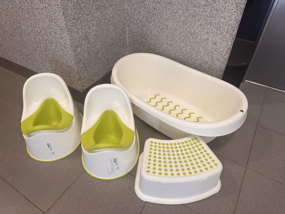 Sprzedam zestaw Nocnik wanienka podnórzek Ikea Lockig Lattsam